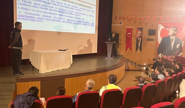 Muratlı'da okul görevlilerine "güvenlik" eğitimi