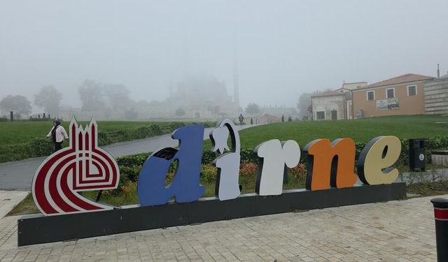 Edirne sisli sabaha uyandı, Selimiye Camii gözden kayboldu