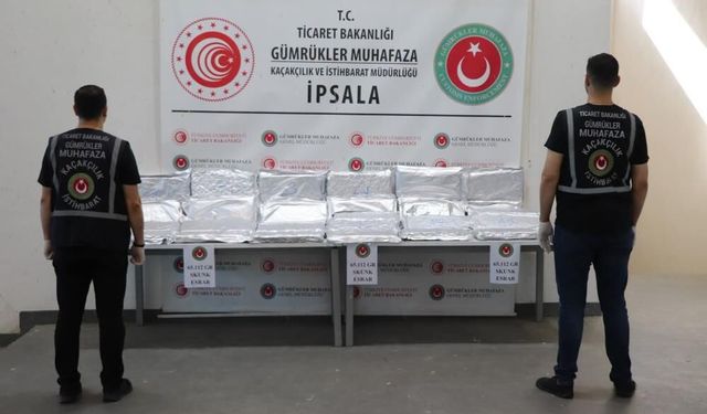 İpsala Sınır Kapısı’nda 65 kilo uyuşturucu ele geçirildi