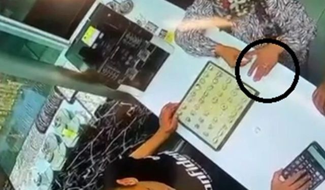 100 bin TL’lik vurgun için 200 kilometre yol kat eden suç makinelerinin kuyumcudan yüzük çaldıkları anlar kamerada