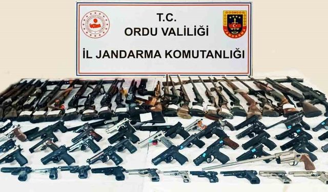 Jandarma ekiplerinden silah kaçakçılığı operasyonu: 66 gözaltı
