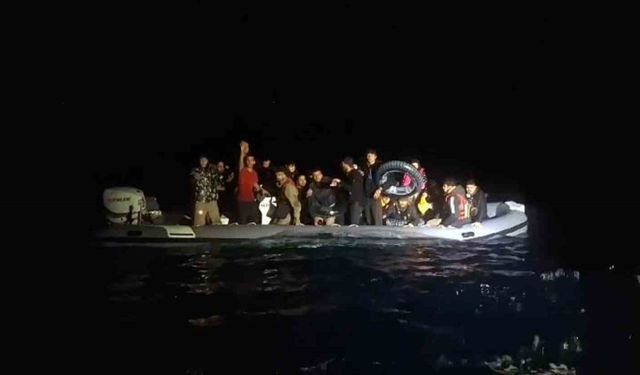 Datça’da 2 düzensiz göçmen olayında 41 göçmen yakalandı
