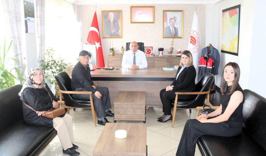 Azmiyle İlham Olan Çiftçi Salim Avcu’dan İl Müdürü’ne Ziyaret