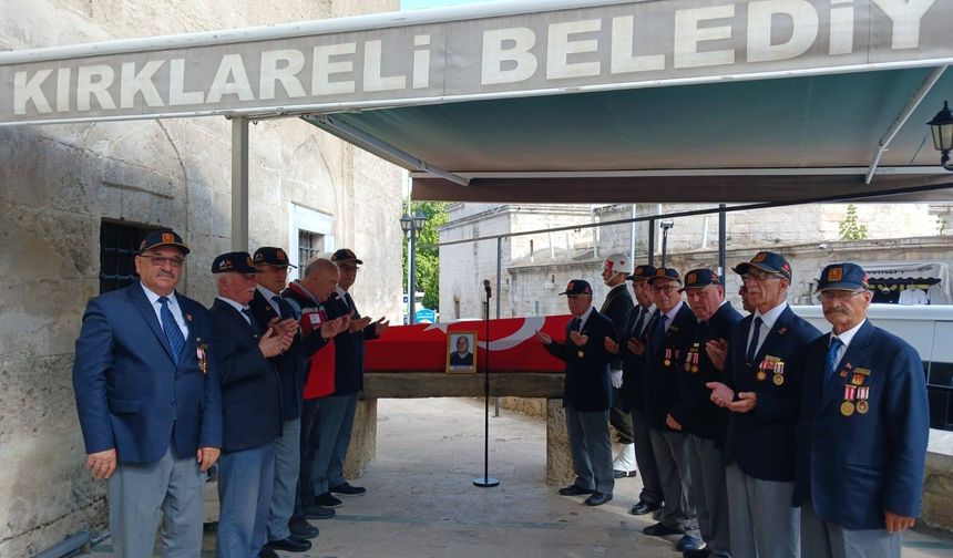 Kırklareli’de Kıbrıs Gazisine Son Veda