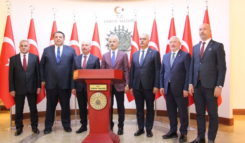 Bakan Uraloğlu’ndan Çorum’a yoğun ziyaret programı