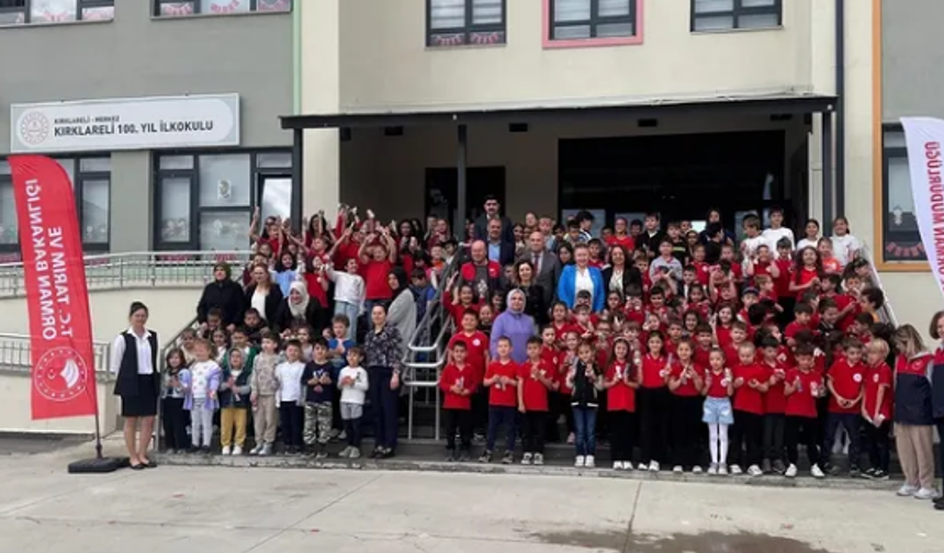 Kırklareli’nde Öğrencilere Süt Dağıtımı Yapıldı