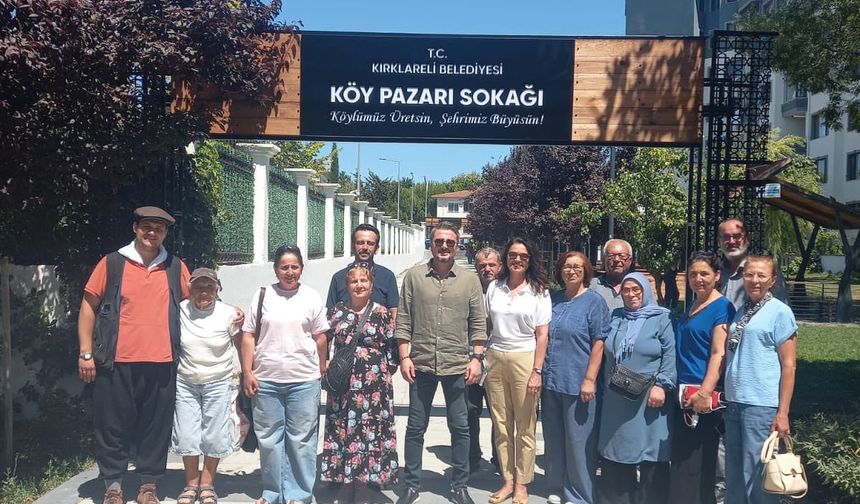 Kırklareli’nde Köy Pazarı Sokağı Açılıyor