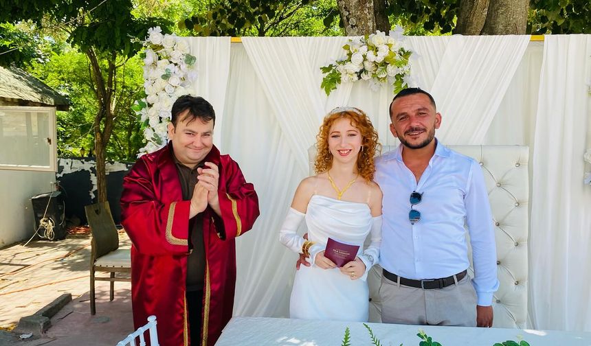 Başkan Gün Tunahan ve Elif’in Nikahını Kıydı