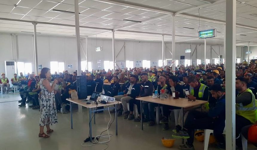 1350 İnşaat Çalışanına Sağlık Eğitimi Verildi