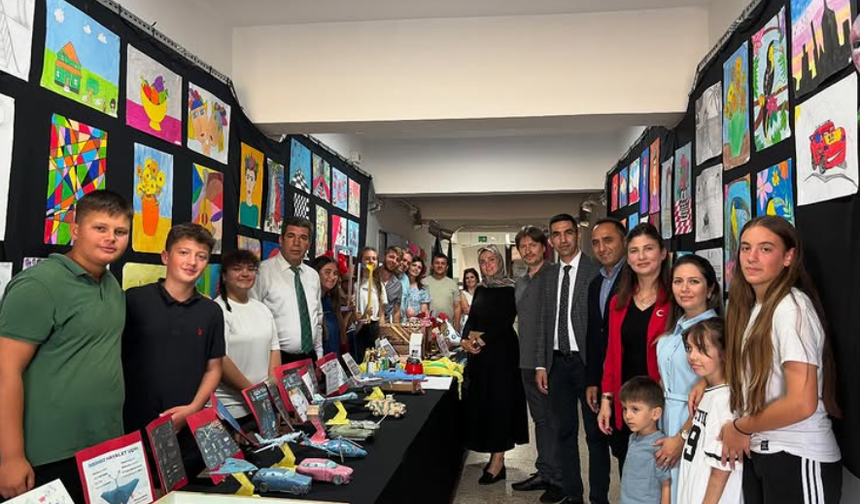 Cevizköy Ortaokulu’ndan Yıl Sonu Sergisi