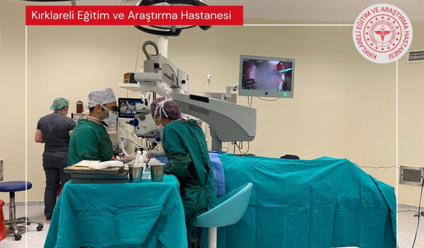 Kırklareli Eğitim ve Araştırma Hastanesi’nde Bir İlk: Glokom Ameliyatı
