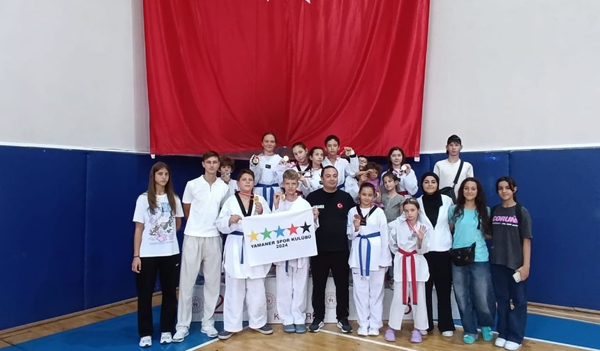 Yamaner Spor Kulübü, Taekwondo İl Müsabakalarında Başarı Elde Etti