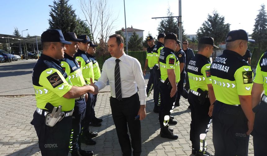 Kaymakam Yıldız’dan Otoyol Jandarma Komutanlığına Ziyaret