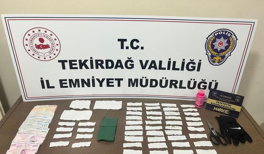 Tekirdağ'da uyuşturucu operasyonu: 10 şüpheli tutuklandı