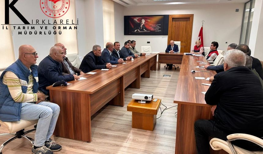 Demirköy’de Genel Tarım Sayımı Toplantısı Gerçekleştirildi
