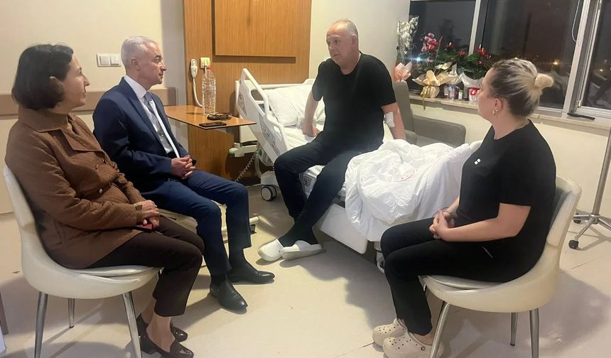 Vali Turan’dan İl Müdürü Babuşcu’ya Geçmiş Olsun Ziyareti