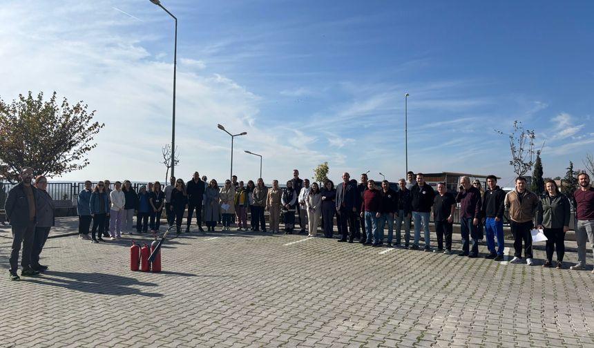 Personele Yangın Söndürme Eğitimi Verildi