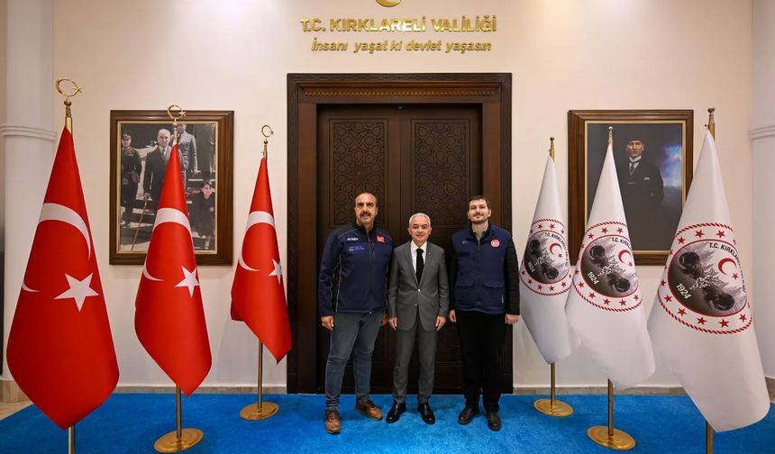 Vali Turan, TOKİ Yetkililerini Makamında Kabul Etti