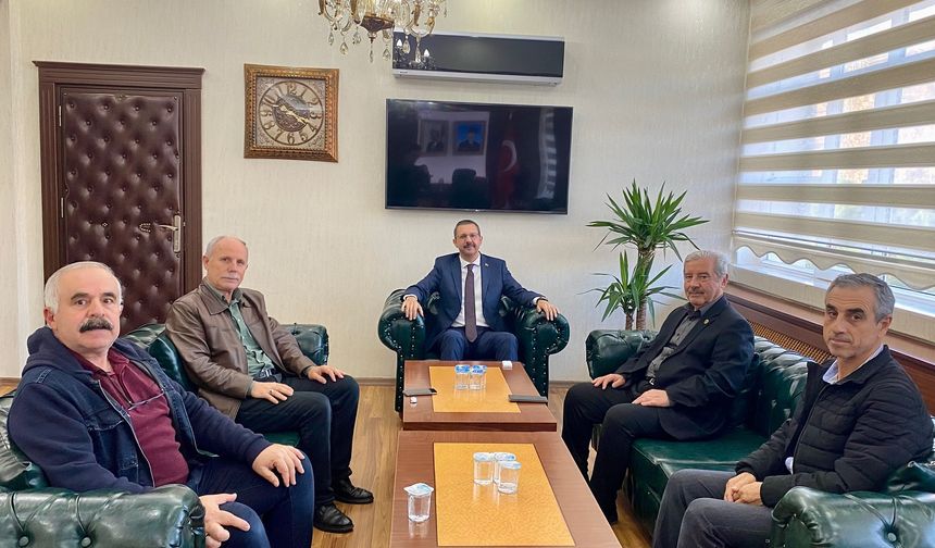 Eğitim Camiasından Kaymakam Özderin’e Ziyaret