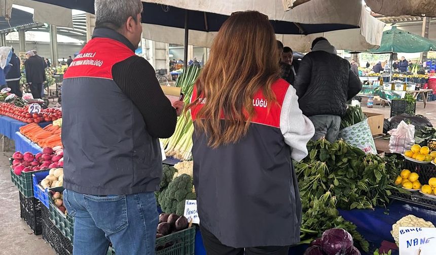 Lüleburgaz’da Pazarlarda Gıda Denetimi