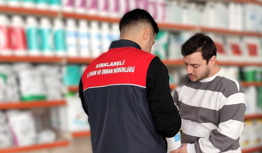 Kırklareli'nde Gübre Bayilerine Düzenli Denetim