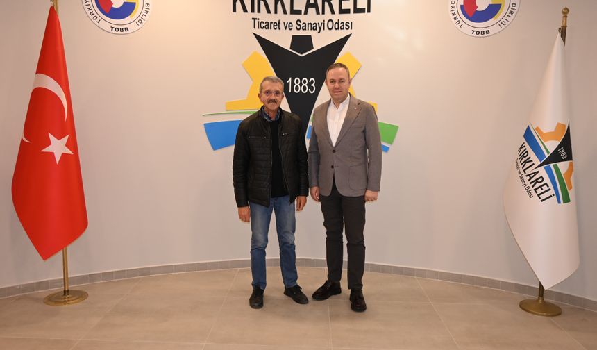 Kırklareli TSO Başkanı Ilık, Üye Yakup Veral’ı Ağırladı