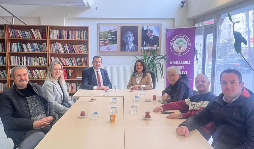 Vekil Gündoğdu’dan Kırklareli Kent Konseyi’ne Ziyaret