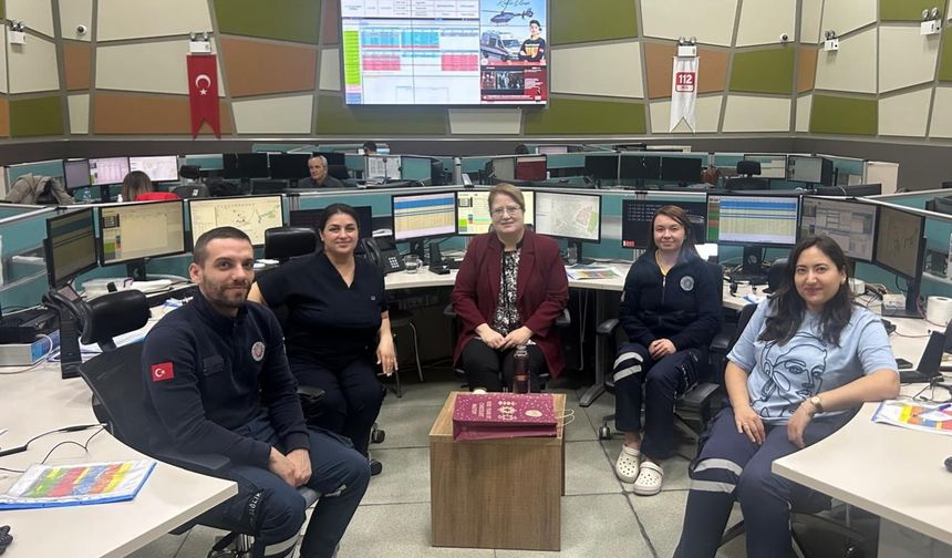 Müdür Cerit’ten 112 Komuta Kontrol Merkezi’ne Ziyaret