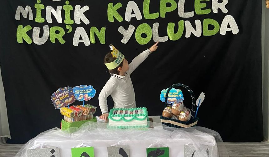 Minikler Kur’an-ı Kerim’e Geçmenin Sevincini Yaşadı