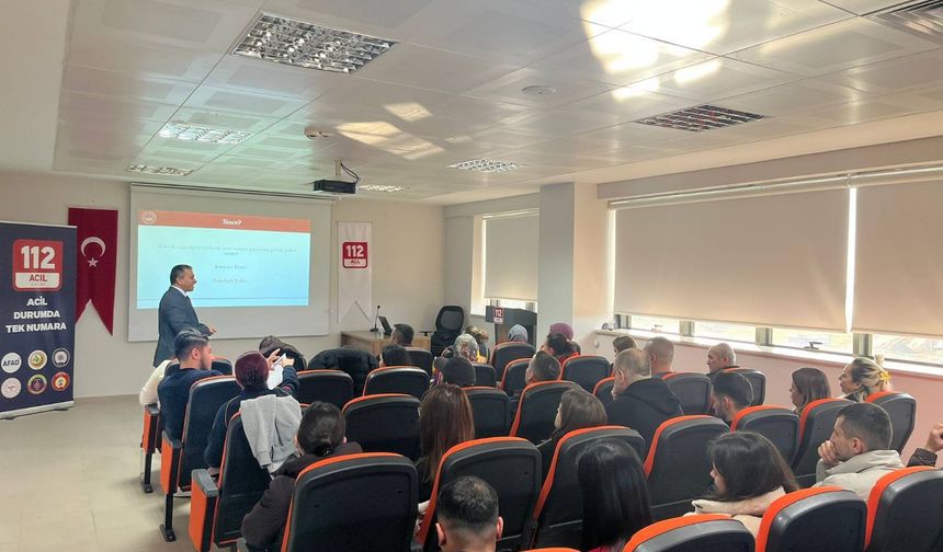 112 Personeline Kadına Yönelik Şiddetle Mücadele Eğitimi