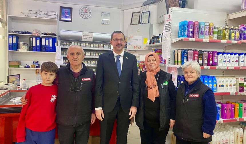Kaymakam Özderin’den Esnafa Ziyaret
