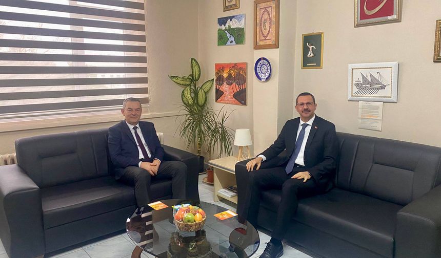 Kaymakam Özderin’den Müdür Özbaş’a Ziyaret