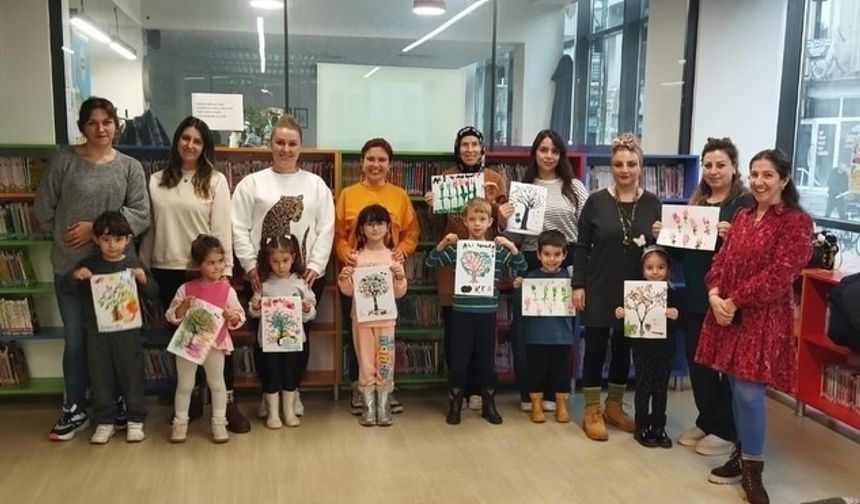 Kütüphanede Masal ve Sanat Bir Araya Geldi