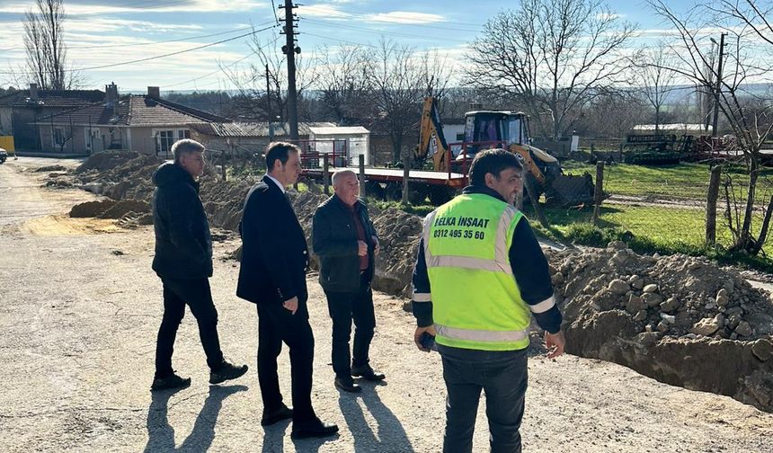 Vize’de Doğalgaz Çalışmaları Hız Kesmeden Sürüyor