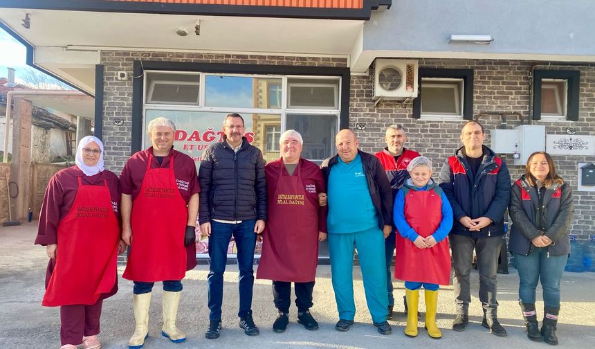 Kaymakam Özderin’den Dağtaş Et Ürünleri’ne Ziyaret