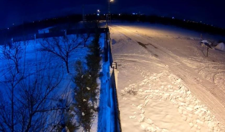 Meteorun düşme anı kamerada