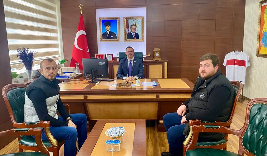 Çayırdere Sulama Kooperatifinden Kaymakam Özderin’e Ziyaret