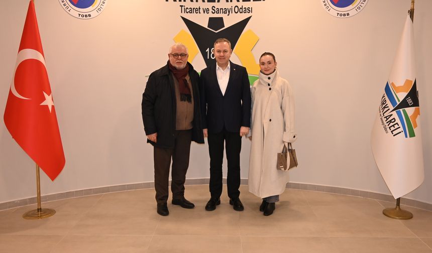 Abdullah Koç ve Gülce Koç’tan Kırklareli TSO’ya Ziyaret