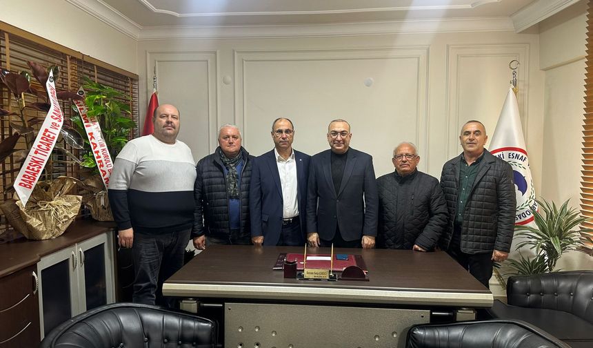 Babaeski TSO’dan Başkan Çakıcı’ya Tebrik Ziyareti