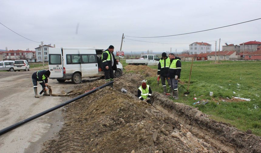 Vize’de Yeni Su Hattı Çalışmaları Sürüyor