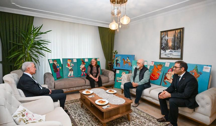 Vali Turan’dan Halk Ozanı Mustafa Ermiş’e Ziyaret