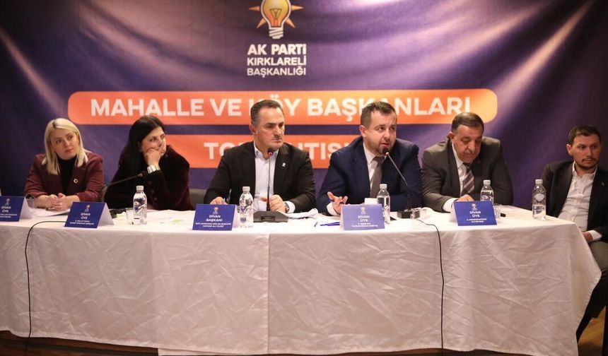 AK Parti Kırklareli’nde Mahalle Başkanları Toplantısı Yapıldı