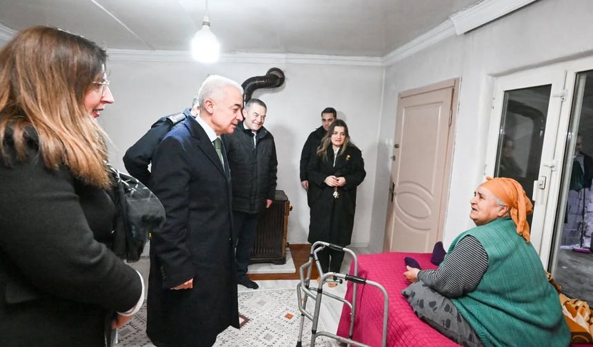 Vali Turan’dan Nazmiye Koçer’e Ziyaret