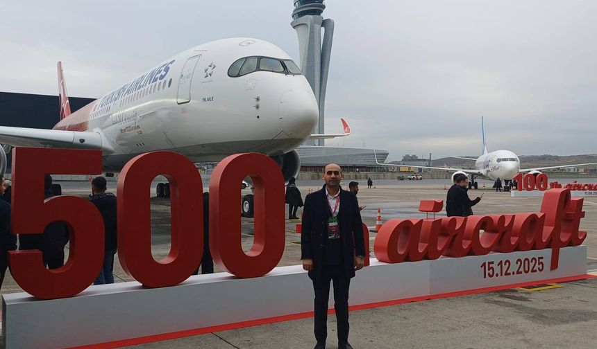 THY’nin 500. Uçak Töreninde Kırklareli’ni Tugay Güdücü Temsil Etti