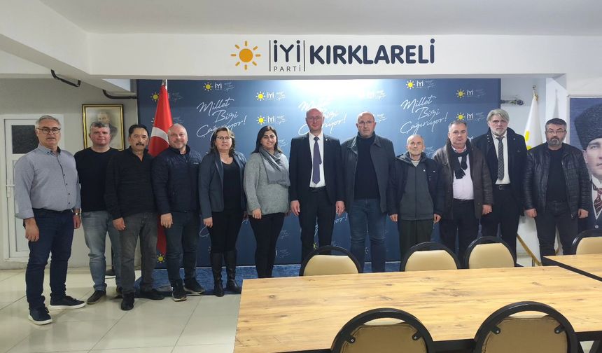 İYİ Parti Kırklareli Teşkilatı İlçe Başkanlarıyla Toplandı