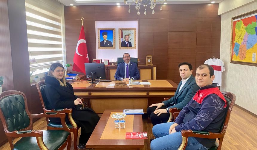 TKDK Uzmanlarından Kaymakam Özderin’e Ziyaret