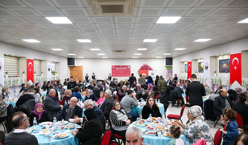 Şehit Aileleri ve Gaziler Büyük Aile Sofrasında Buluştu