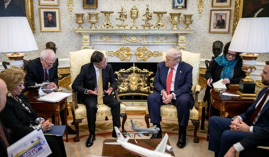 ABD Başkanı Trump, Kolombiya Devlet Başkanı Petro ile bir araya geldi