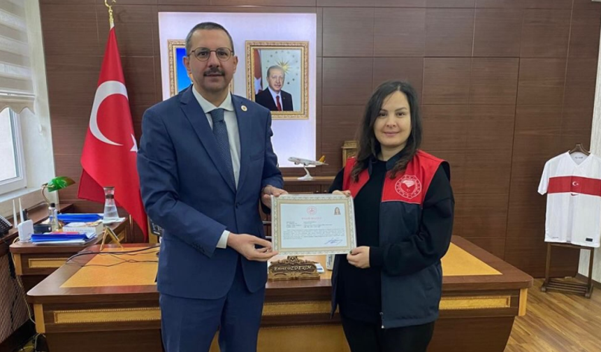 Pınarhisar’da Tarım Sayımı Çalışmasına Başarı Belgesi