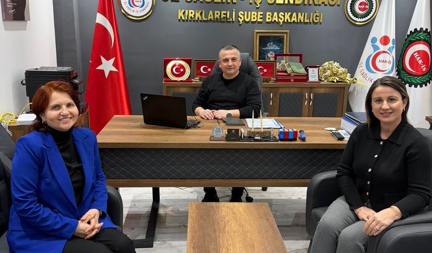 Öz Sağlık-İş Kırklareli’nde Aylık Toplantı Yapıldı